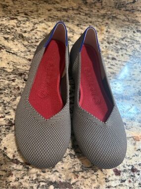 Rothy’s The Flat Charcoal Slip on Ballet 7